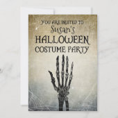 Halloween vintage verkleedfeest kaart (Voorkant)