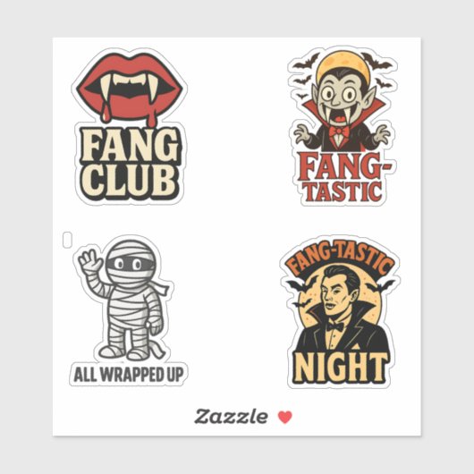 Halloween Vintage Vibe Sticker Vel (Vel)
