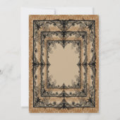 Halloween vintage wedding Invitation Kaart (Achterkant)