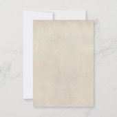 Halloween Vintage Wedding RSVP Kaartje (Achterkant)