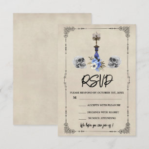 Halloween Vintage Wedding RSVP Kaartje