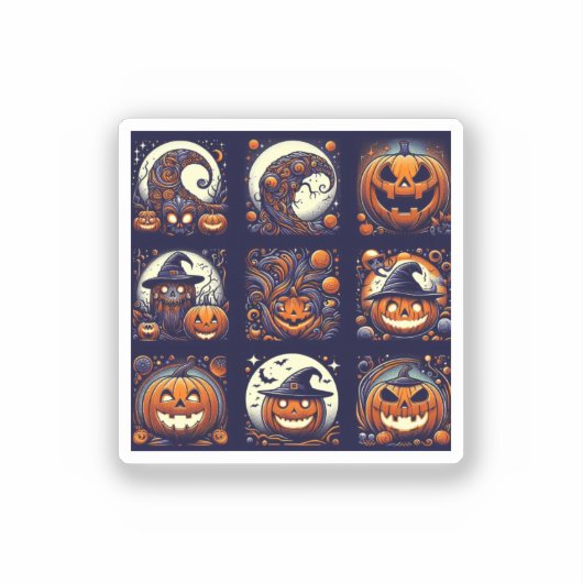 Halloween Vinyl Sticker (Voorkant)