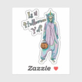 Halloween Vinyl Sticker, is het al Halloween? Sticker (Vel)