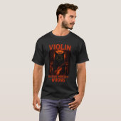 Halloween Viool Kat Kostuum Grappige Spelling Spoo T-shirt (Voorkant volledig)