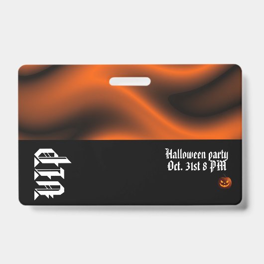 Halloween VIP badge (Voorzijde)
