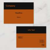 Halloween Visitekaartje (Voorkant / Achterkant)