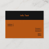 Halloween Visitekaartje (Achterkant)