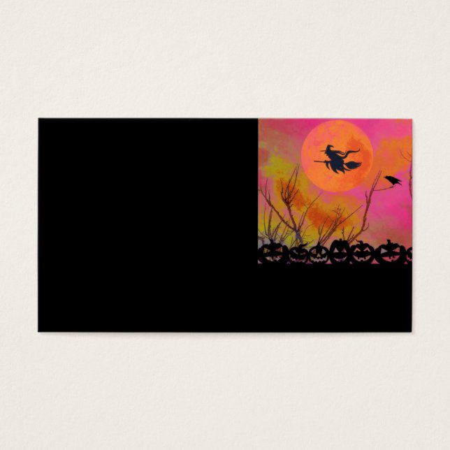 Halloween Visitekaartje (Voorkant)