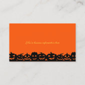 Halloween visitekaartje "Happy Halloween" (Achterkant)