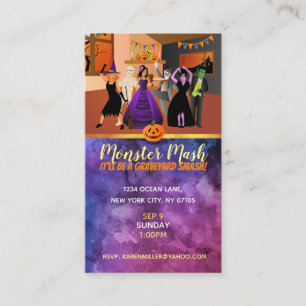 Halloween-Visitekaartjes Visitekaartje