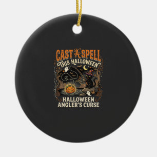Halloween Vissen Spreuk Nacht Keramisch Ornament