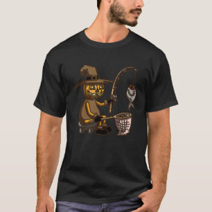 Halloween Vissende vissers vangen brick of trr T-shirt