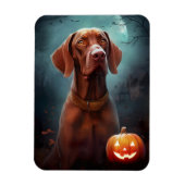 Halloween Vizsla met pompoenen Magneet (Verticaal)