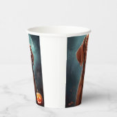 Halloween Vizsla met pompoenen Papieren Bekers (Rechts)