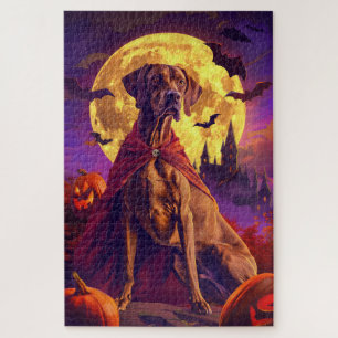 Halloween Vizsla Vampier Pompoenen Griezelen Legpuzzel