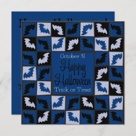 Halloween vleermozaïek kaart