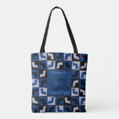 Halloween vleermozaïek tote bag (Achterkant)