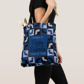 Halloween vleermozaïek tote bag (Dichtbij)