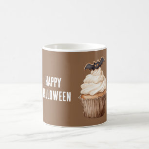 Halloween Vleermuis Cupcake Koffiemok