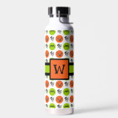 Halloween Vleermuis en “Eek” Patroon Aangepaste In Waterfles (Links)