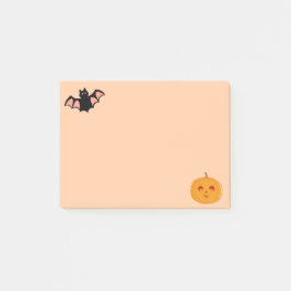 Halloween vleermuis en pompoen post-it® notes