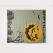 Halloween Vleermuis Kindvriendelijk Feest Foto Ach Wandkleed (Voorkant (horizontaal))