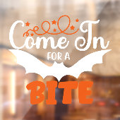 Halloween Vleermuis Kom Even Binnen Om Even te Kna Raamsticker (Vel 2)