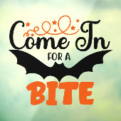 Halloween Vleermuis Kom Even Binnenspringen Raamsticker (Vel 3)
