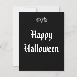 Halloween Vleermuis Notitiekaartje