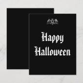Halloween Vleermuis Notitiekaartje (Voorkant / Achterkant)