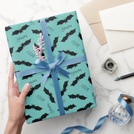 Halloween vleermuis patroon cadeaupapier