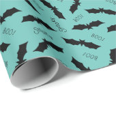 Halloween vleermuis patroon cadeaupapier (Rol Hoek)