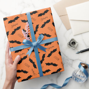 Halloween vleermuis patroon cadeaupapier