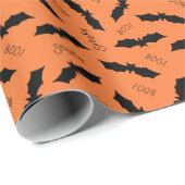 Halloween vleermuis patroon cadeaupapier (Rol Hoek)