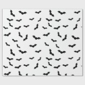 Halloween Vleermuis Patroon Griezelen Cadeaupapier (Vlak)