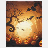 Halloween/vleermuis/pompoen/Herfst Fleece Deken (Voorkant)