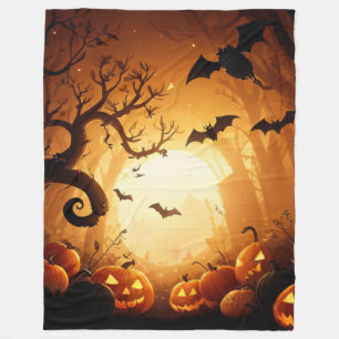 Halloween/vleermuis/pompoen/Herfst Fleece Deken