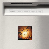 Halloween/vleermuis/pompoen/Herfst Magneet (Insitu (Vaatwasser))