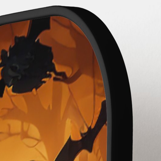 Halloween/vleermuis/pompoen/Herfst Pickleball Paddle (Links Detail)