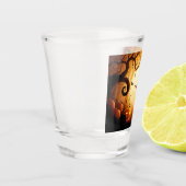 Halloween/vleermuis/pompoen/Herfst Shot Glas (Links)