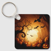 Halloween/vleermuis/pompoen/Herfst Sleutelhanger (Voorkant)