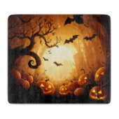 Halloween/vleermuis/pompoen/Herfst Snijplank (Voorkant)