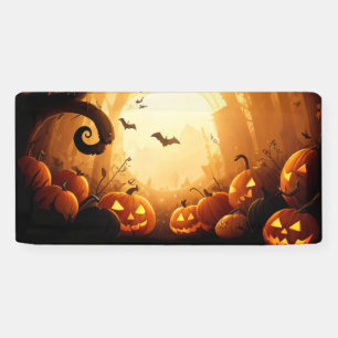 Halloween/vleermuis/pompoen/Herfst Spandoek