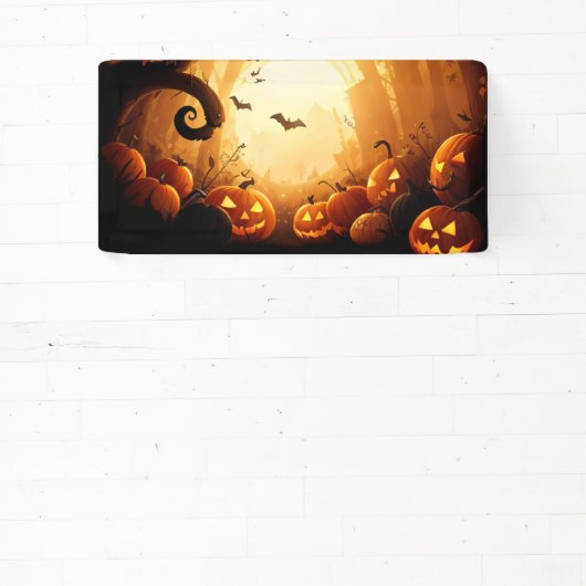 Halloween/vleermuis/pompoen/Herfst Spandoek (Insitu)