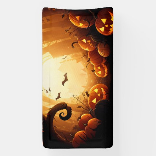 Halloween/vleermuis/pompoen/Herfst Spandoek (Verticaal)