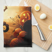 Halloween/vleermuis/pompoen/Herfst Theedoek (Quarter Fold)