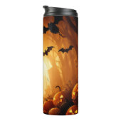 Halloween/vleermuis/pompoen/Herfst Thermosbeker (Geroteerd rechts)