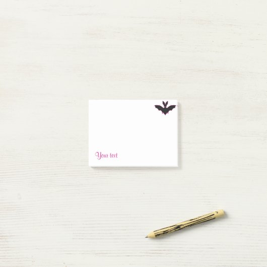 Halloween Vleermuis Post-it® Notes (Op bureau)