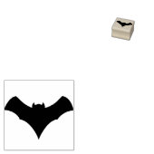 Halloween Vleermuis Rubberstempel (Gestempeld)