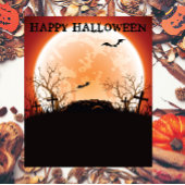 Halloween Vleermuis Sociale Kerkhof Foto Achtergro Wandkleed